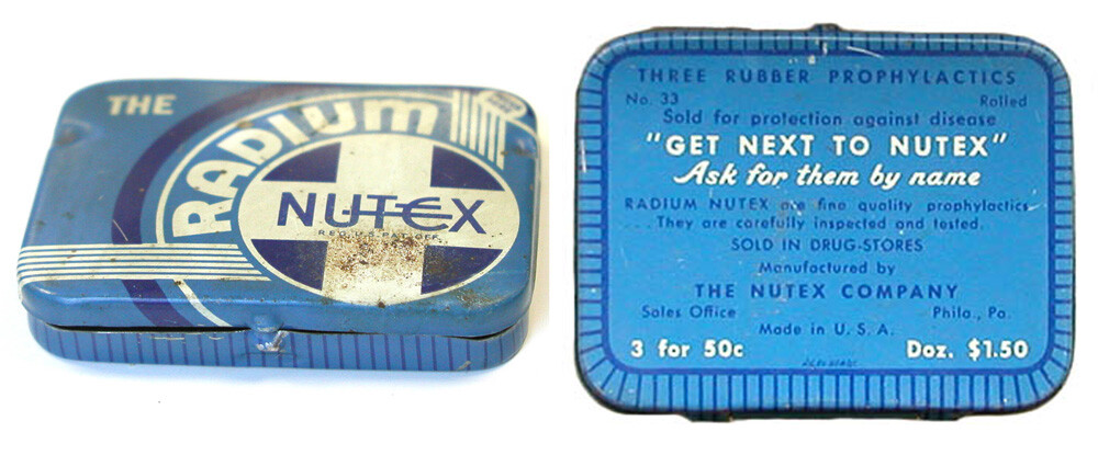 Radium condoms