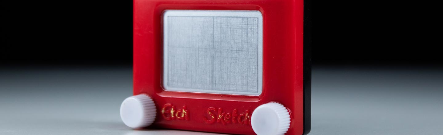 Etch-a-Sketch drawing a circle