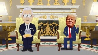 Trump Holds Phallic Trophy in White House Event That’s Straight Out of ‘South Park’