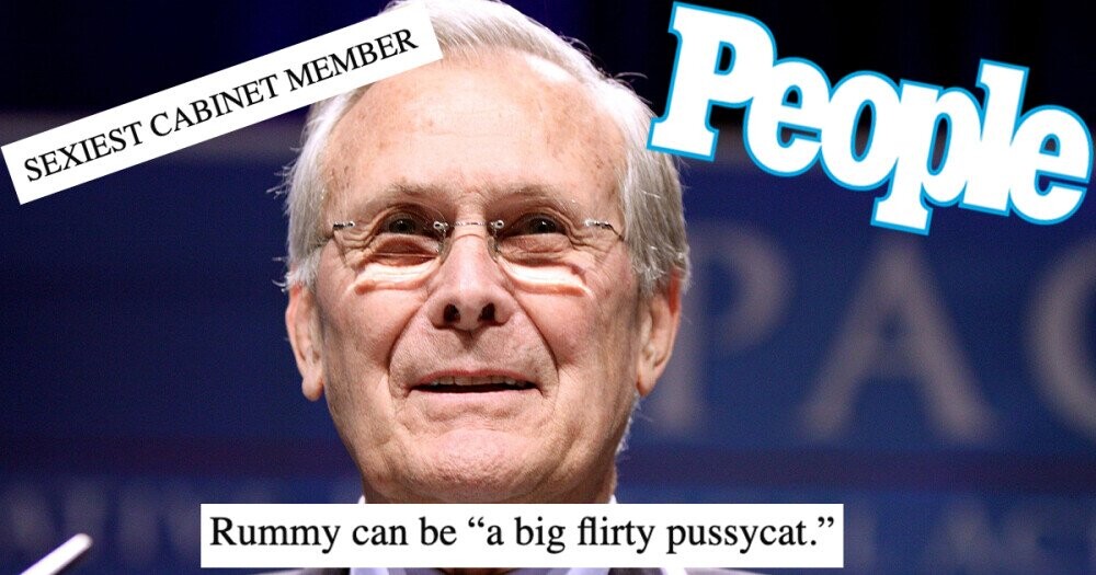‘People’ Magazine Named Donald Rumsfeld in their 2002 ‘Sexiest Man Alive’ Issue