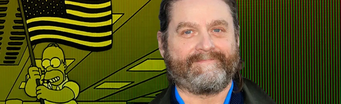 ‘The Simpsons’ Makes Zach Galifianakis Proud to Be An American