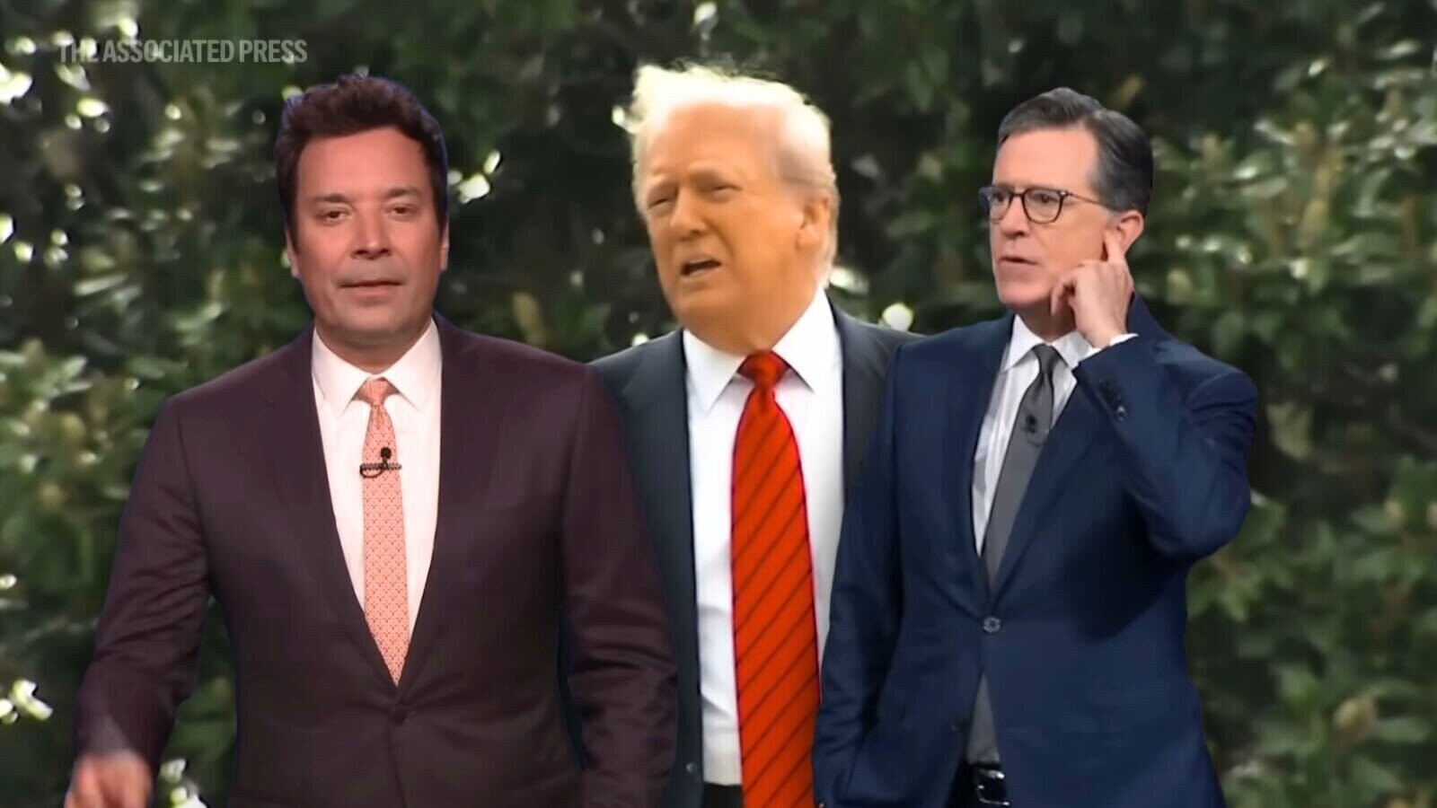 The Trump on Roof Late-Night Jokes Were As Stale As Expected