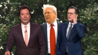 The Trump on Roof Late-Night Jokes Were As Stale As Expected