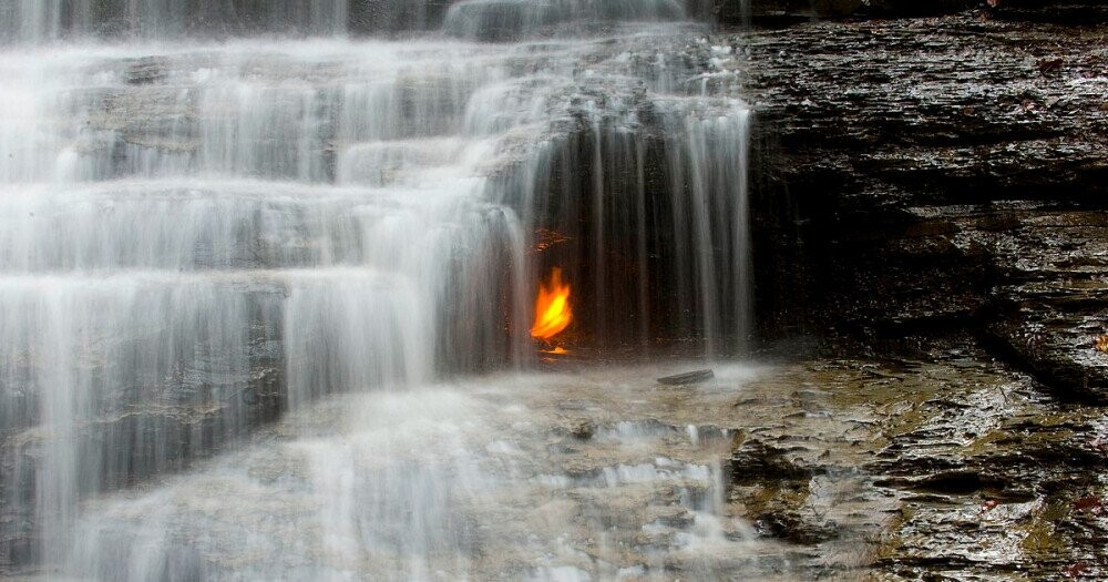 The Mystery Of New York's Eternal Flame (Trapped In A Waterfall)