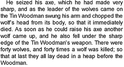 Wizard of Oz book text