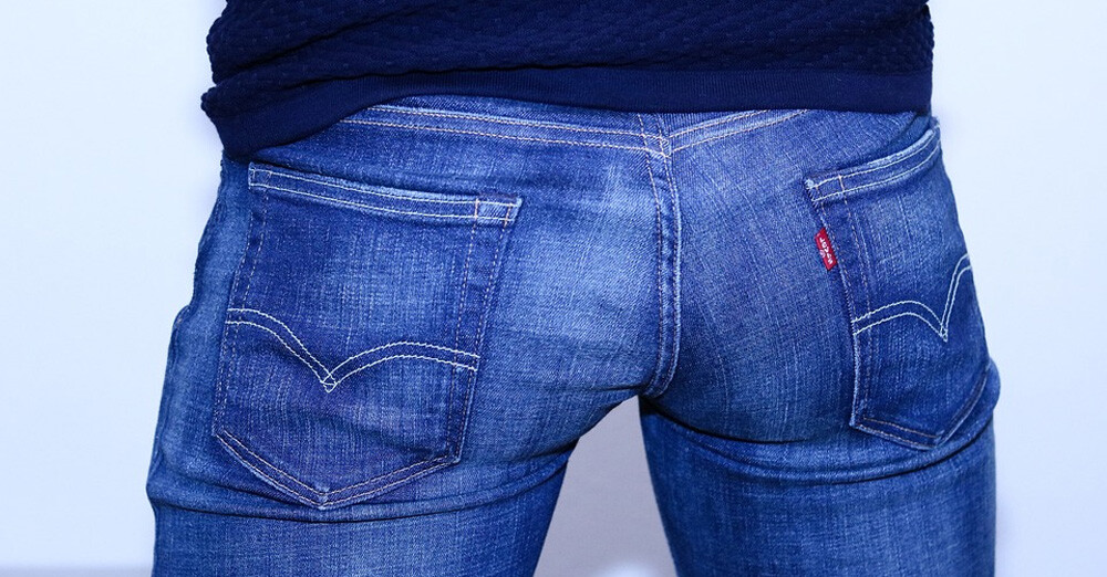 Butt in jeans