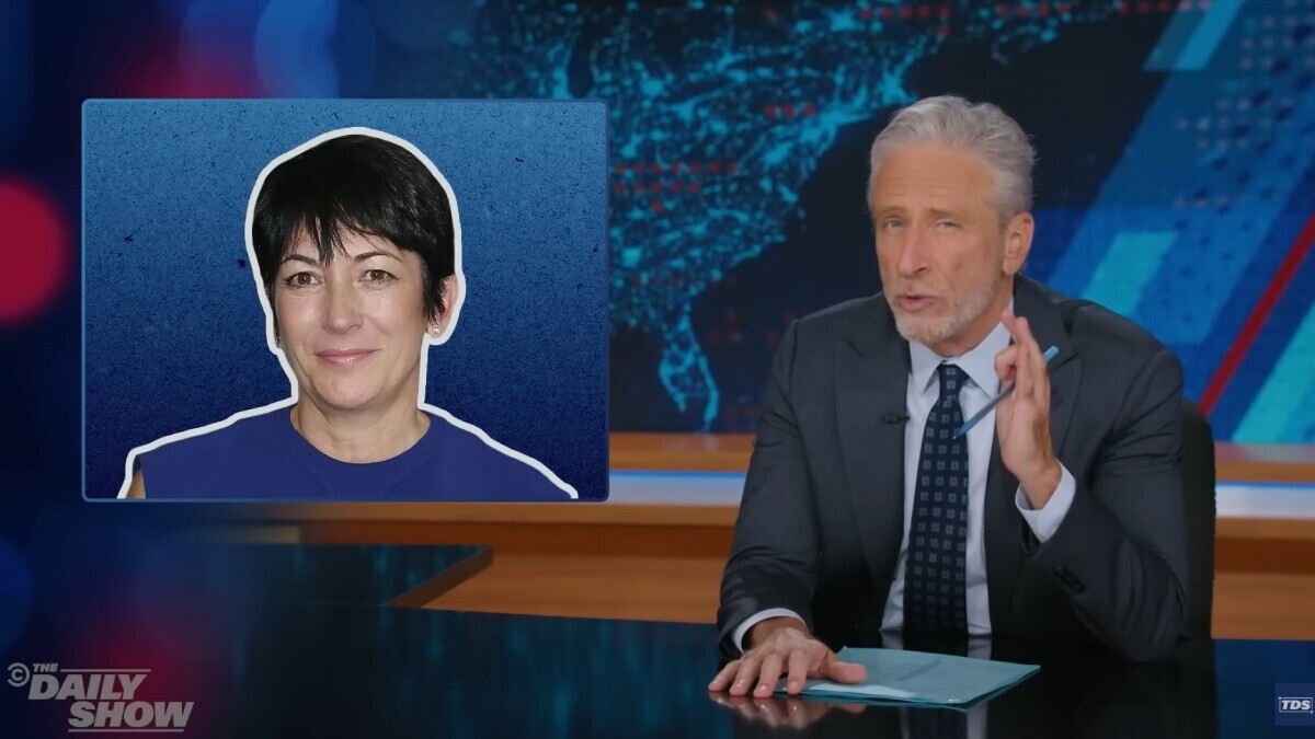Jon Stewart Lists the Special Prison Perks That Donald Trump Allegedly Secured for Ghislaine Maxwell