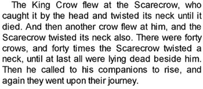 Wizard of Oz book text