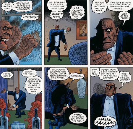 League of Extraordinary Gentlemen comic panels