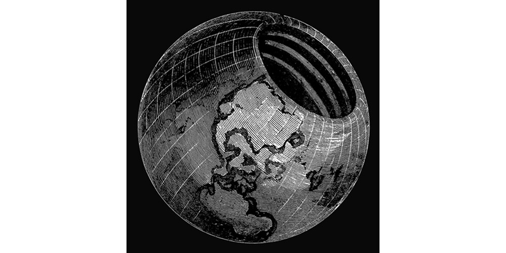 Illustration from "Symmes's Theory of Concentric Spheres: Demonstrating That the Earth is Hollow, Habitable Within, and Widely Open About the Poles, Compiled by Americus Symmes, from the Writings of his Father, Capt. John Cleves Symmes