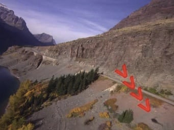 The Shining opening shot