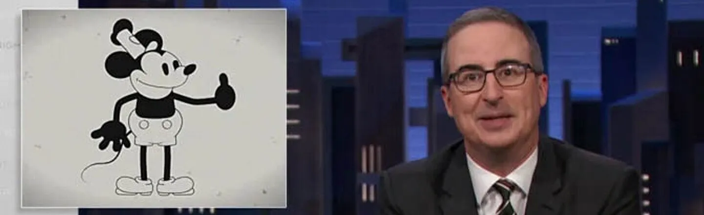 John Oliver Dares Disney to Sue Over His Mickey Mouse Mascot