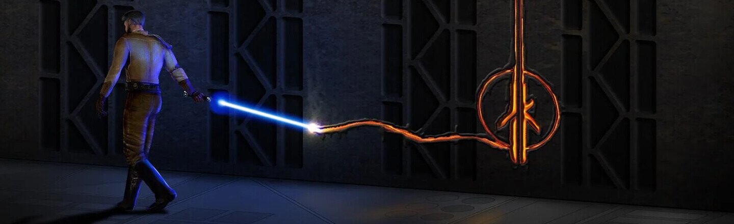 Kyle Katarn and 'JK2''s logo