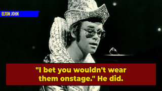 Elton John Started Dressing Like That on a Dare