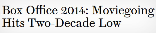 Box Office 2014: Moviegoing Hits Two-Decade Low 