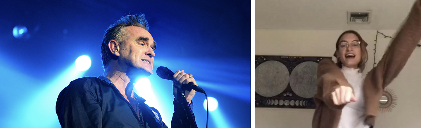 TikToker Dunks On Old Gasbag Morrissey With Teeny Bopper Dance to 'There is A Light That Never Goes Out'