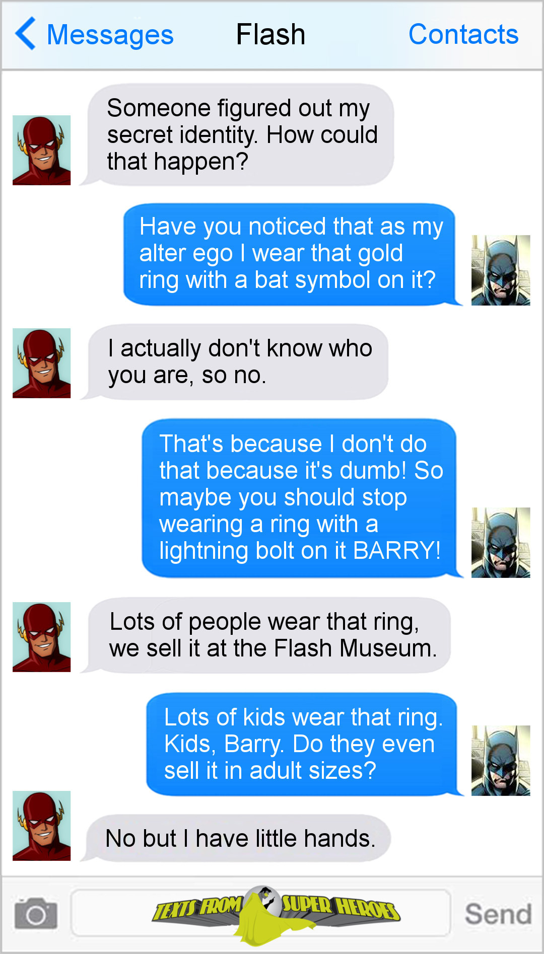 15 Texts From Last Night (From Famous Superheroes) Pt. 4