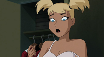 Harley Quinn undressing