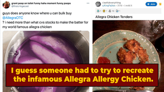 A Redditor Says They Made Twitter's Infamous Allegra Allergy Chicken