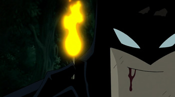 Batman with a match