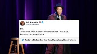 Rob Schneider Gets Roasted for Obvious Lie About Children’s Hospitals