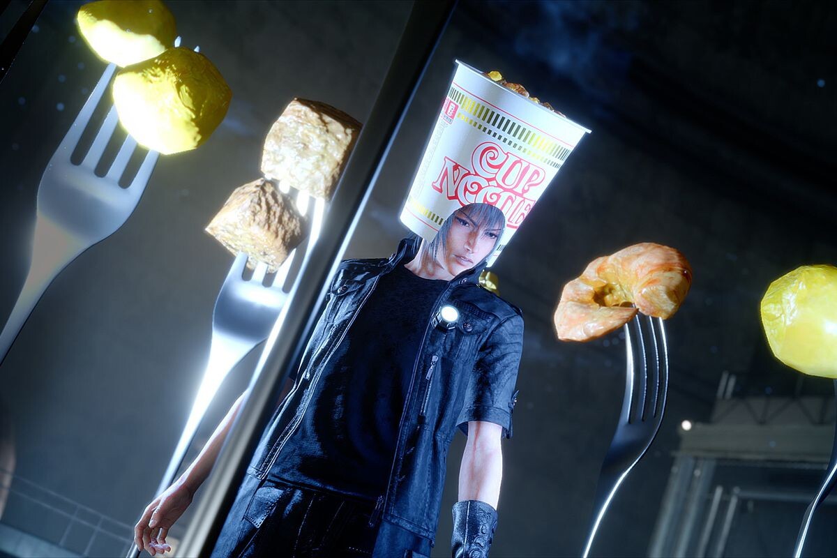 The weird cup noodles ad from Final Fantasy XV