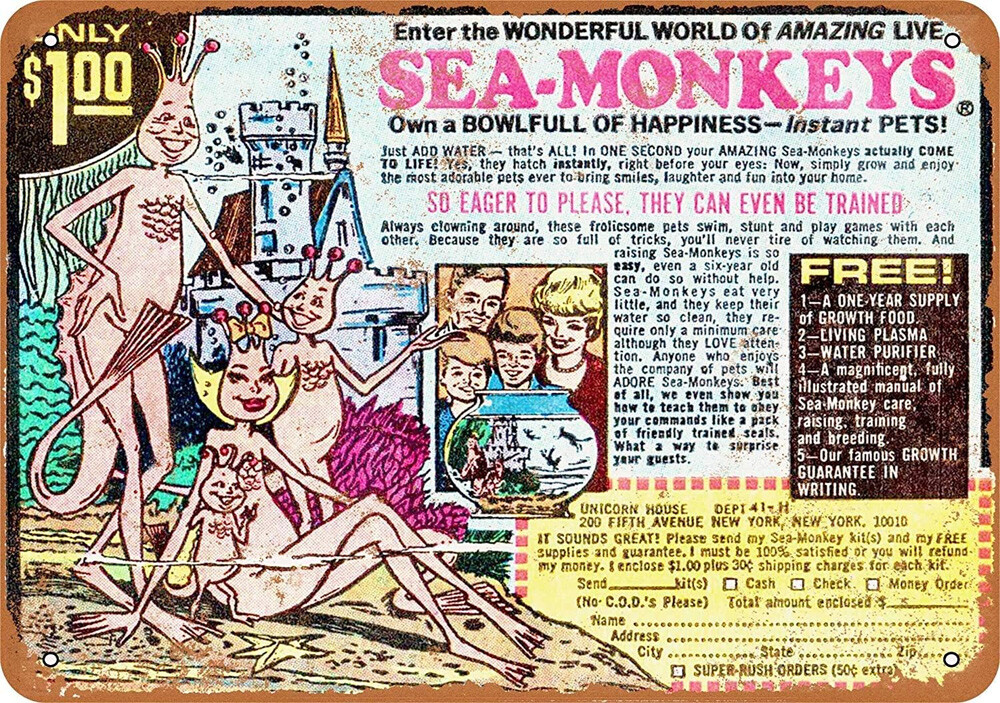 publicité comique des singes de mer