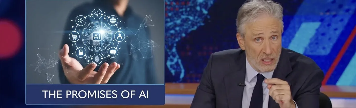 Jon Stewart Finally Tackles A.I. After Apple Banned Him From Broaching the Topic