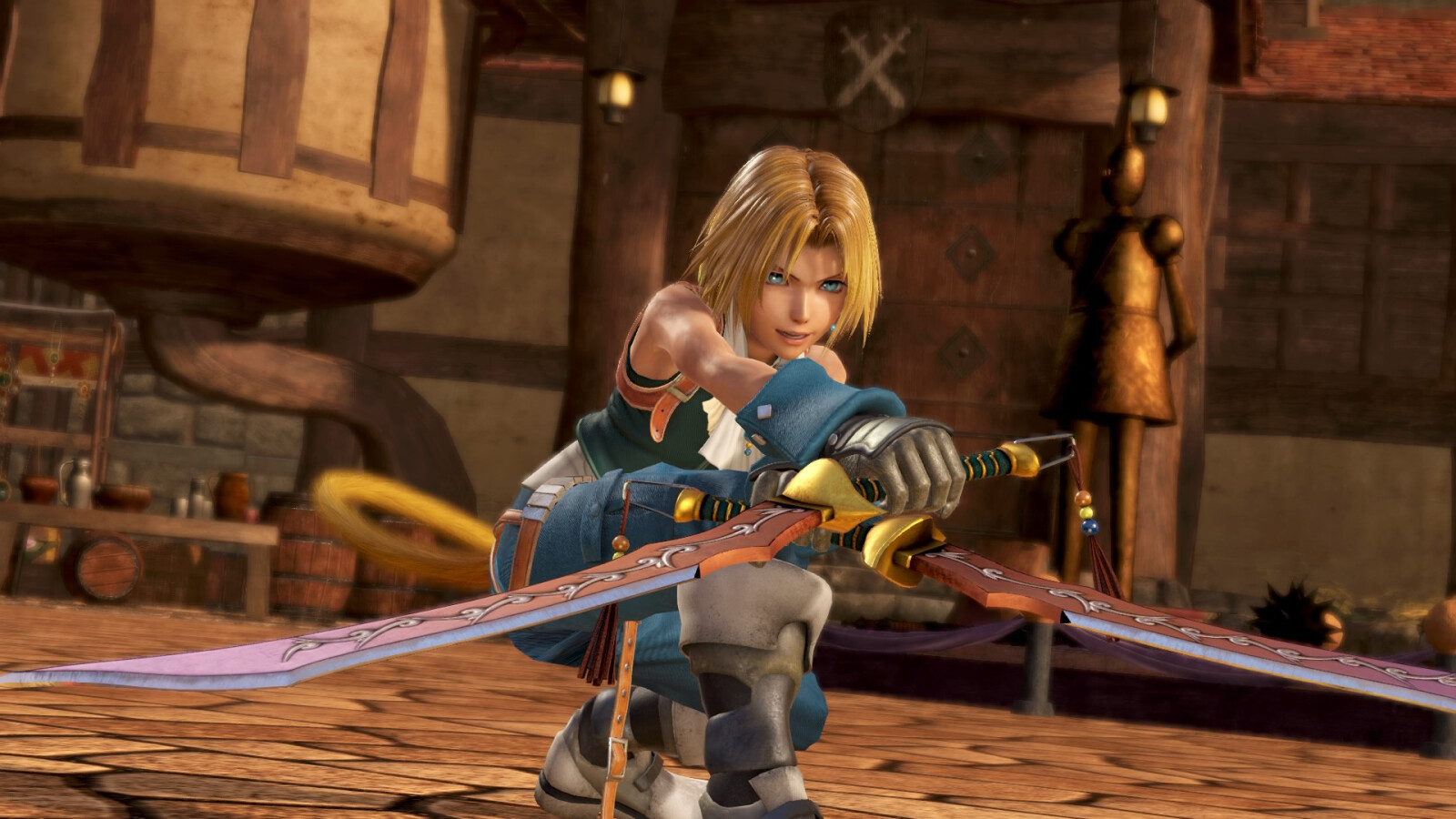 Zidane Tribal from FFIX in Dissidia, an ff-based fighting game