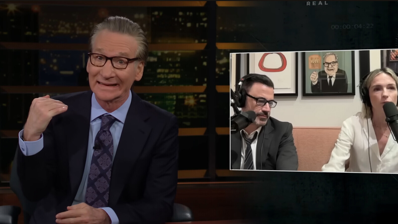 Bill Maher Roasted Jimmy Kimmel's Wife, Now Their Friendship is ‘In the Balance’