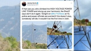 People Keep Hanging Hammocks On Power Lines