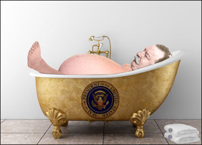 Bad Days In Presidential History, William Howard Taft Bathtub