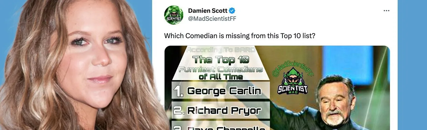 Amy Schumer's Inclusion on This Viral Best Comedians of All Time List Is Making People Very Angry