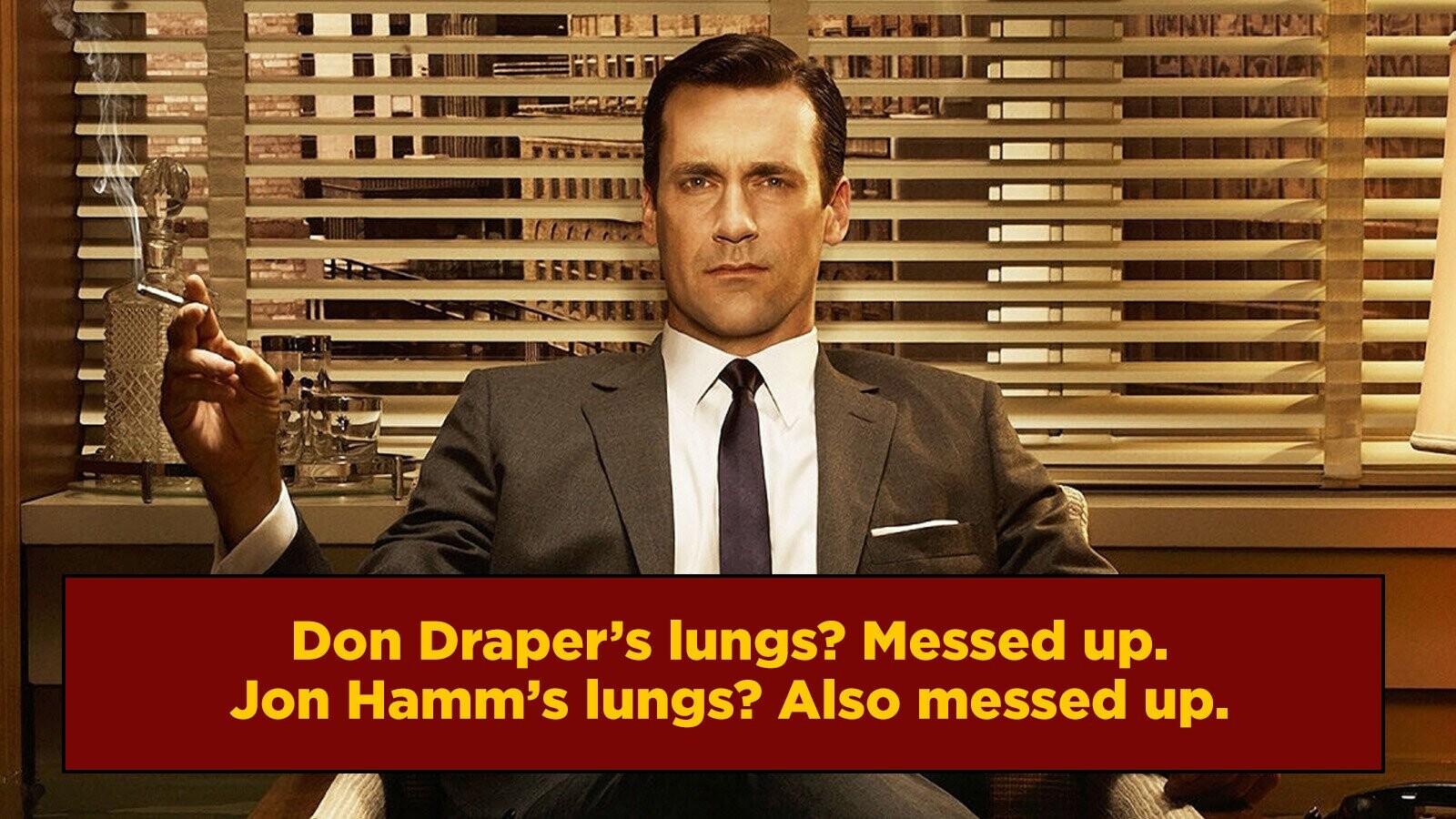 how many cigarettes did jon hamm smoke in mad men How Safe Are The 'Fake' Cigarettes In 'Mad Men' And Other Shows And Movies