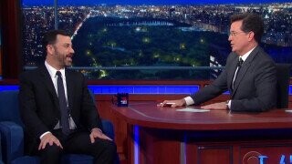 ‘Not A Snowball’s Chance in Hell’ Colbert Loses $40 Million A Year, According to Jimmy Kimmel
