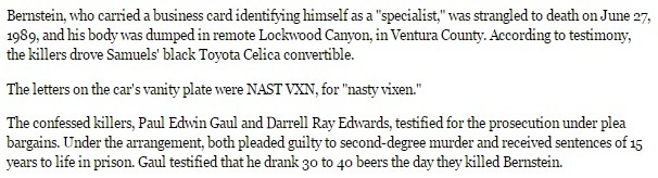 Bernstein, who carried a business card identifying himself as