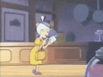 Bowser working at a grocery store