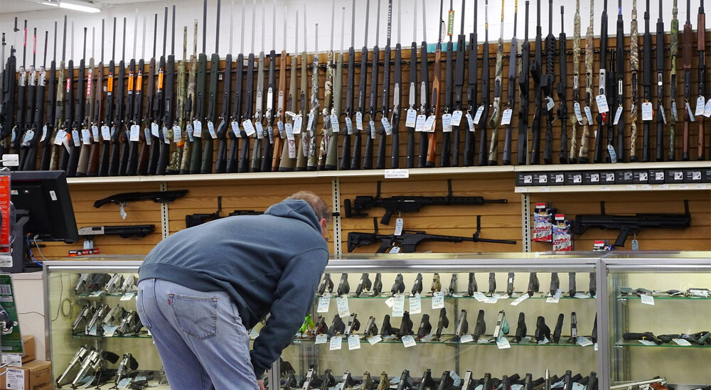 Gun section in Stans Merry Mart, Wenatchee Washington