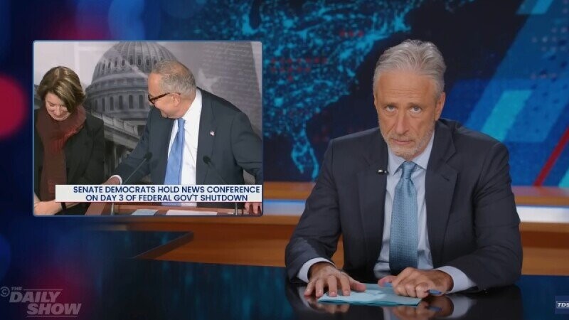 Jon Stewart Calls Chuck Schumer ‘A Human Flat Tire’ After Terrible Healthcare Joke