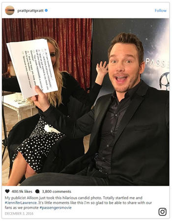 Follow ata PASS 4009k likes 3,800 comments My publicist Allisan just took this hilariouseandid photo. Totally startled me and BJennifertawrence ir's l