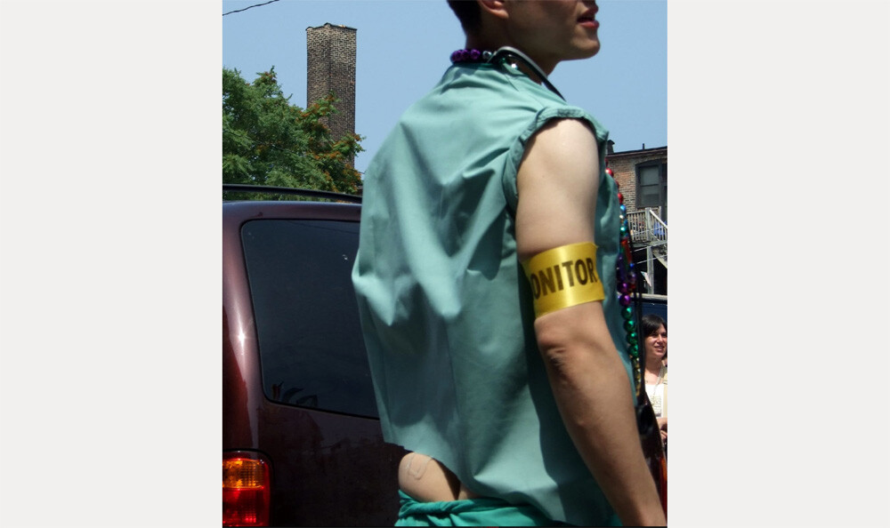 Male Nurse Showing Off Some Butt