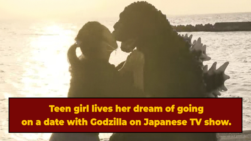 Teen Girl Dates Godzilla -- Like Actually