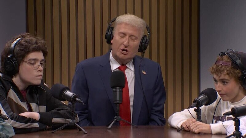 ‘SNL’ Takes Aim at the Loser Podcasters Who Bring Trump On