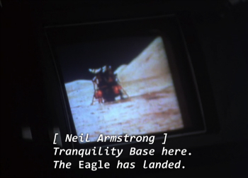 E Neil Armstrong Tranquility Base here. The Eagle has Landed.