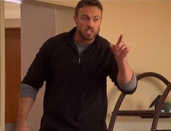 A bachelor dude angry