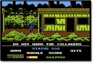 K6666666 Do NOT HARM THE VILLAGERS STATUS 004 AMMO HITS MORALE SCORE 0033700