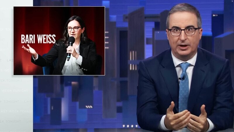 John Oliver Sounds Alarm Bells Over Bari Weiss Running CBS News