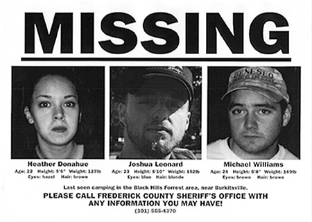 MISSING HARSLO Heather Donahue Joshua Leonard Michael Wmiams ALCet 22 Helomt SE Welct 127I ACes 23 Melde 510 Weles 1528 Aces 2 Heldte S'8 Welotr 1022 