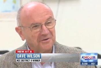 NEW AT 6 DAVE WILSON KHOU1. HCC DISTRICT I WINNER 5:59 60 