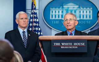 Dr. Fauci Gives Pro-LGBT Statement As Mike Pence, Um, Looks On